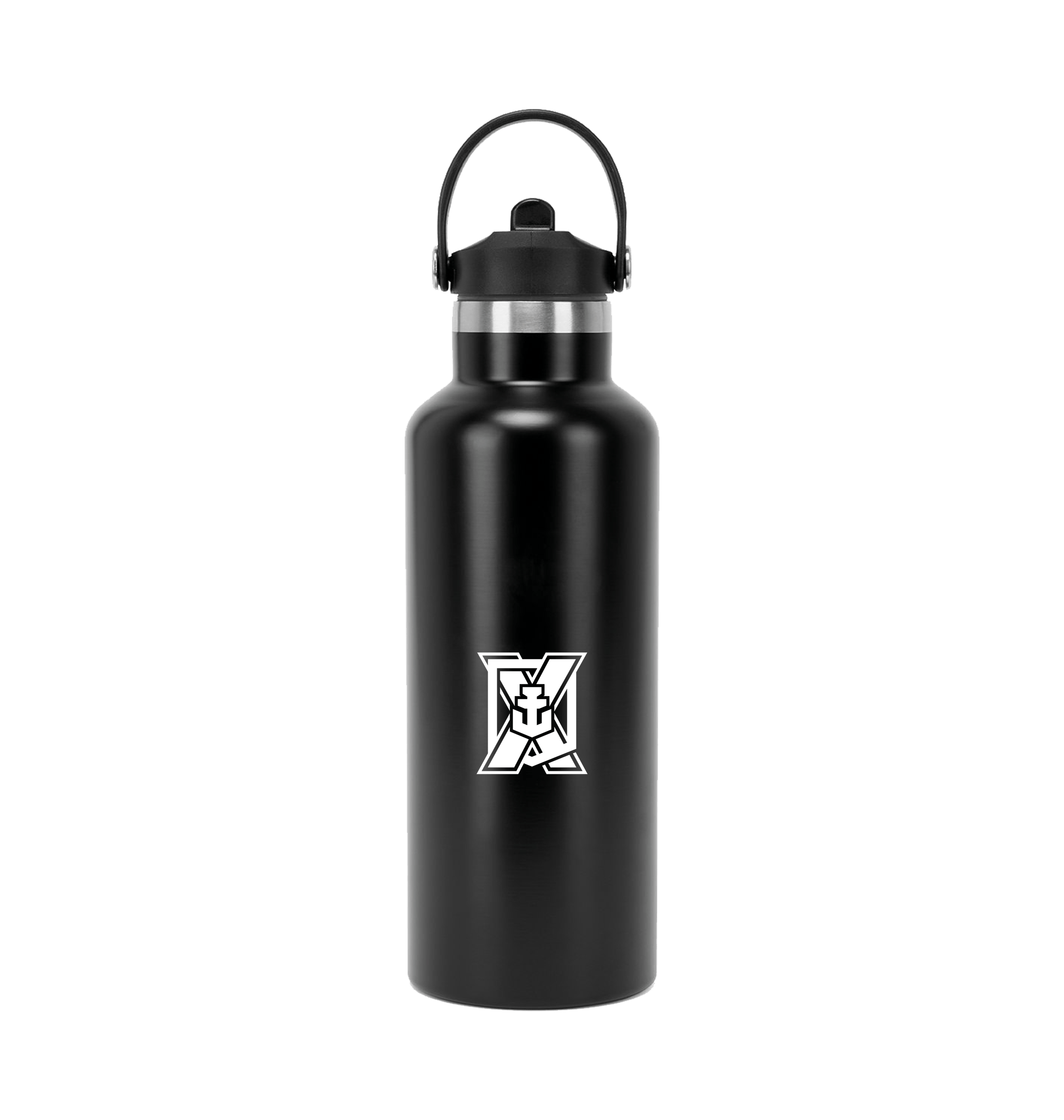 Black Water Bottle Front